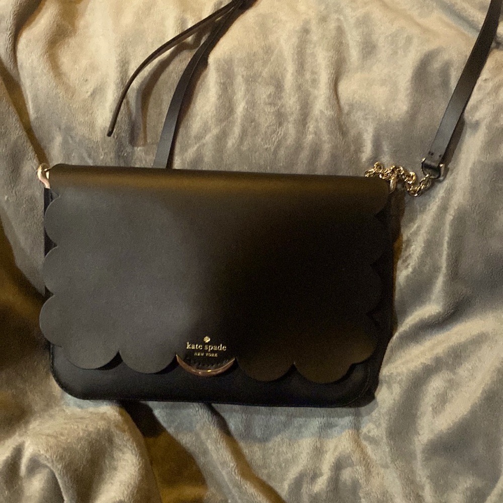 Kate Spade black leather Crossbody